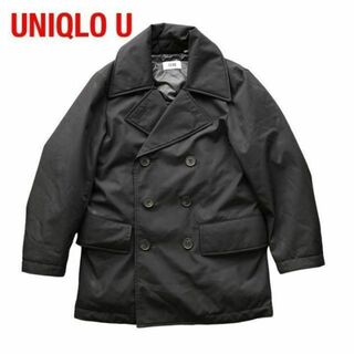 UNIQLOUユニクロUウォームパテッドピーコート　ブラック黒Pコート