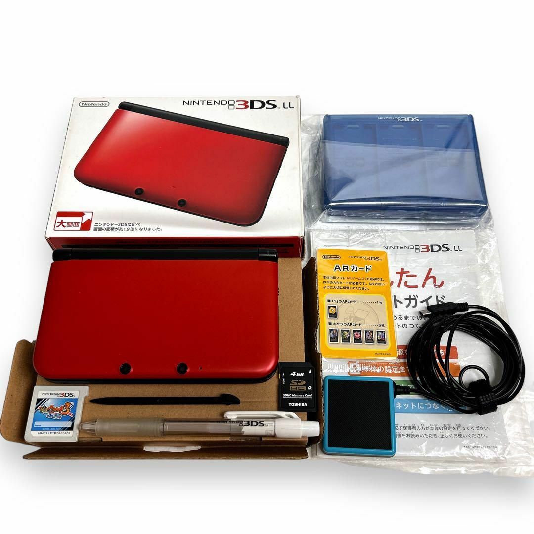 ニンテンドー3DS - 任天堂 ニンテンドー3DS LL 本体 レッドブラック