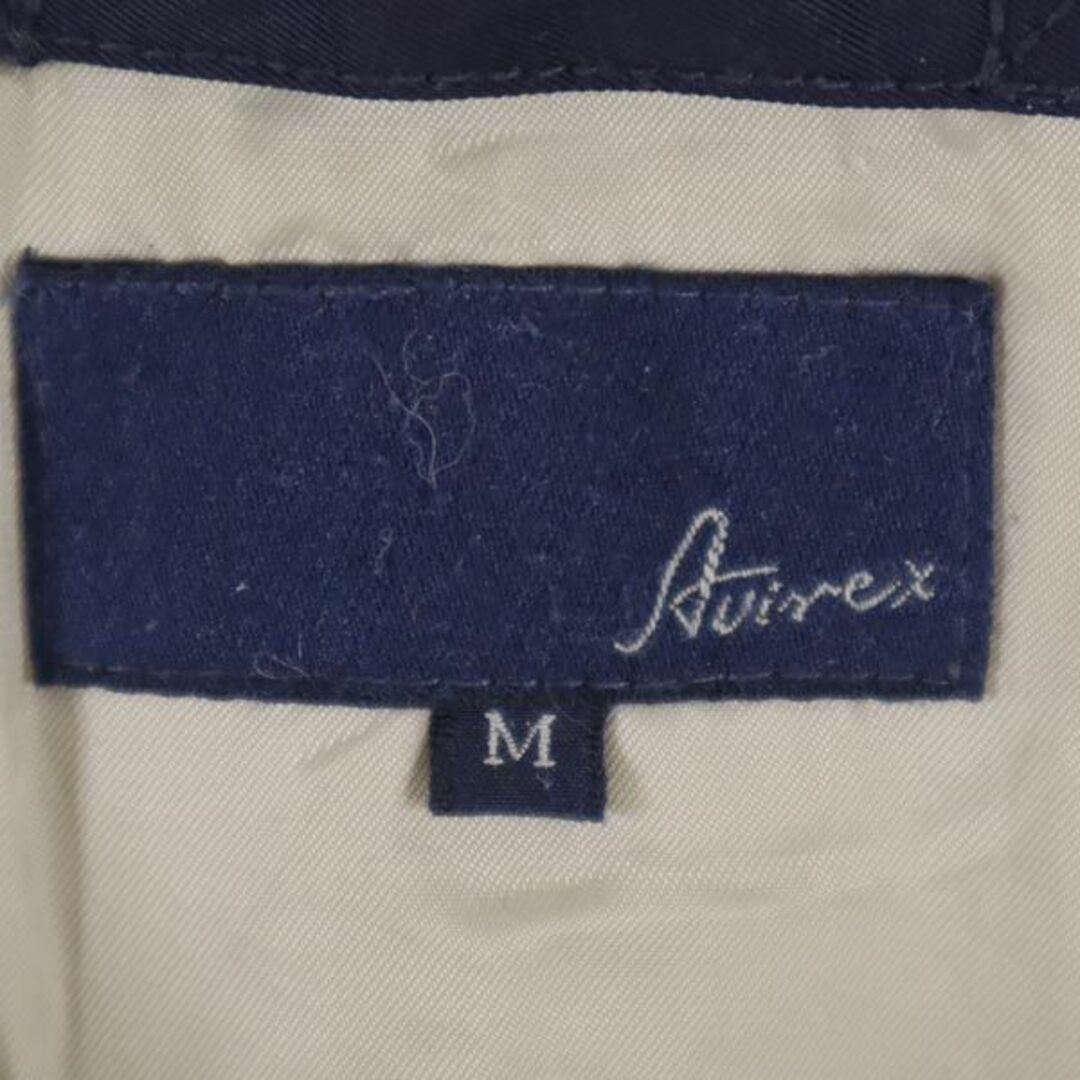 AVIREX(アヴィレックス)のアヴィレックス 長袖 中綿ジャケット M ネイビー AVIREX ロゴ 刺繍 フライト メンズ 古着 【231024】 メンズのジャケット/アウター(ダウンジャケット)の商品写真
