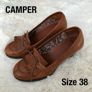 カンペール CAMPER ローファー ネイビー サイズ37 ゆったり かわいい