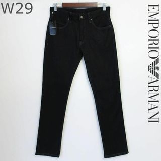 エンポリオアルマーニ(Emporio Armani)の新品 エンポリオアルマーニ ジーンズ レギュラー ストレート 黒  W29 S(デニム/ジーンズ)