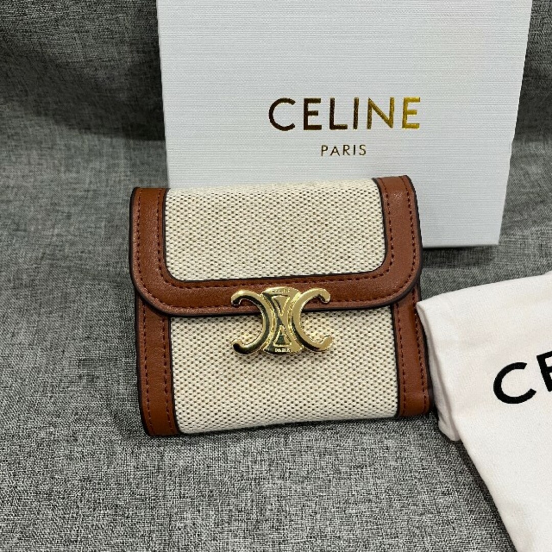 CELINE セリーヌ トリオンフ スモールフラップウォレット | genida-ab.ro