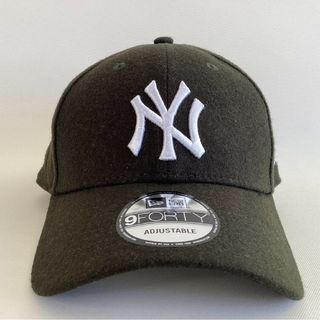 ニューエラー(NEW ERA)の【新品】ニューエラ MLB NY ヤンキース ダークグリーン（メルトン生地）(キャップ)