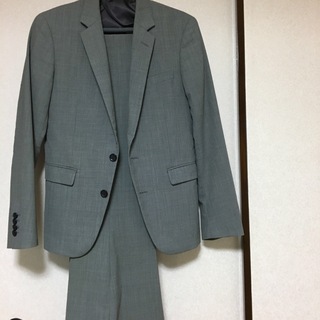 【新品】秋冬物 メンズ スーツ A6 L h175-w82 グレー ヘリンボン