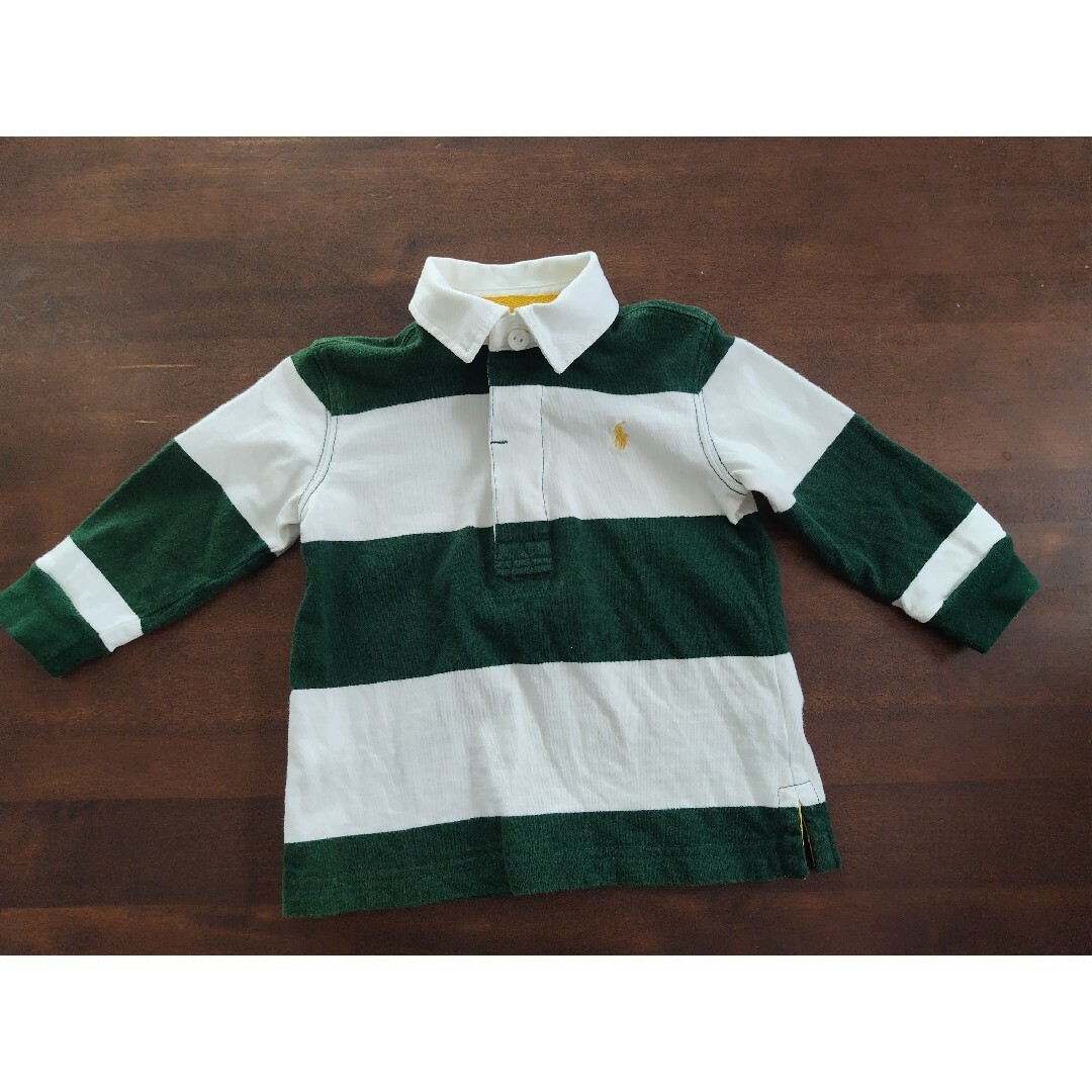 POLO RALPH LAUREN(ポロラルフローレン)のポロ　ラルフローレン　長袖　ポロシャツ　80cm キッズ/ベビー/マタニティのベビー服(~85cm)(シャツ/カットソー)の商品写真