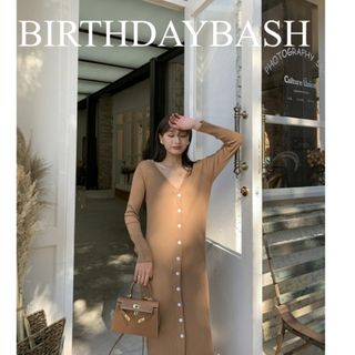 バースデーバッシュ(BIRTHDAY BASH)のBIRIHDAY BASH バースデーバッシュ　ロングワンピース　カーディガン(ロングワンピース/マキシワンピース)