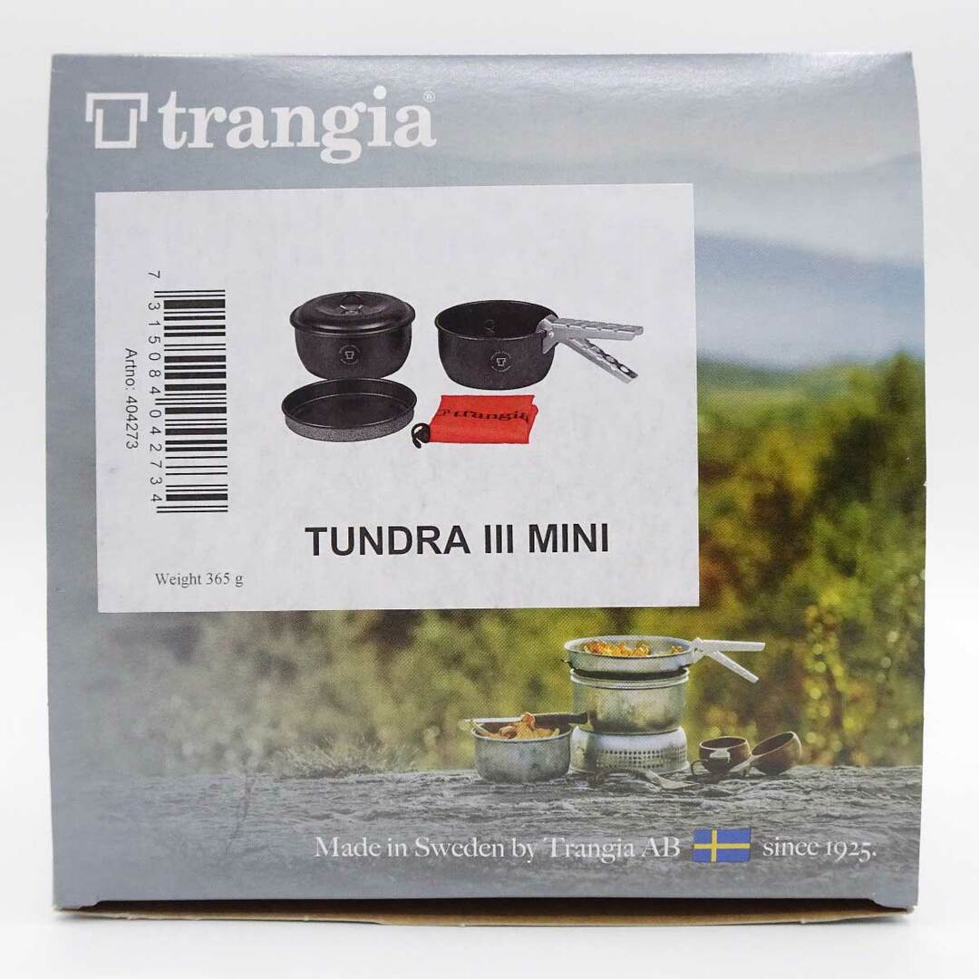 【未使用】トランギア ツンドラ3ミニ ブラックバージョン コッへル クッカーセット TR-TUNDRA3MN-BK アウトドア キャンプ