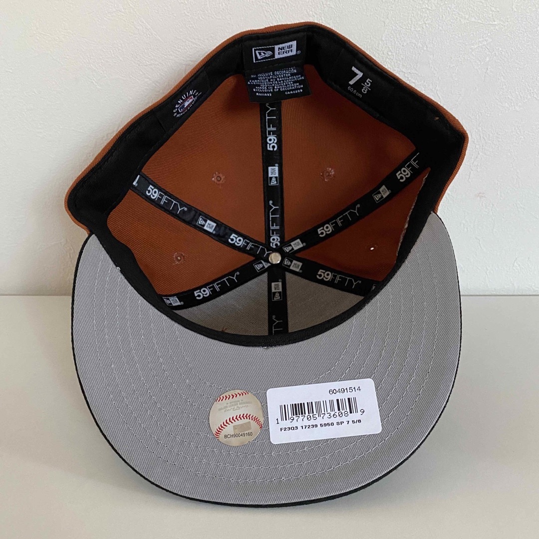 メンズツバ裏グレー New Era 5/8 Cap ヤンキース ニューエラ キャップ