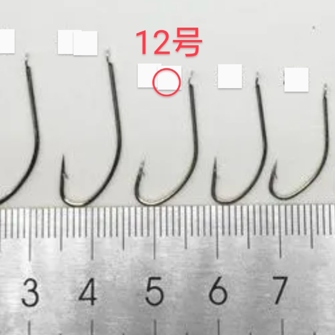 うなぎ針４０個＋２個(予備)の合計４２個　12号 スポーツ/アウトドアのフィッシング(その他)の商品写真