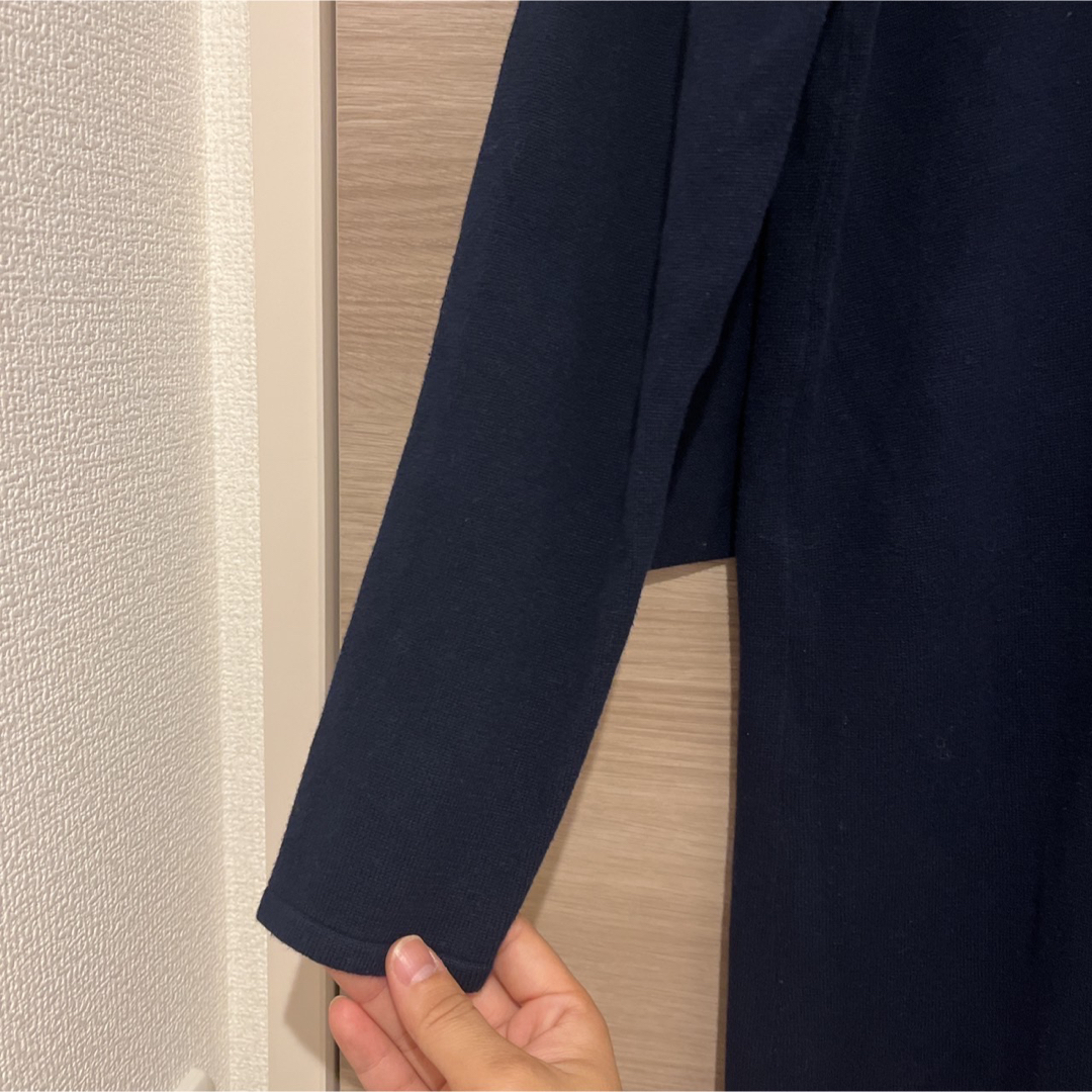 【RIMARK】洗える 2way Vネックロングニットワンピース 36