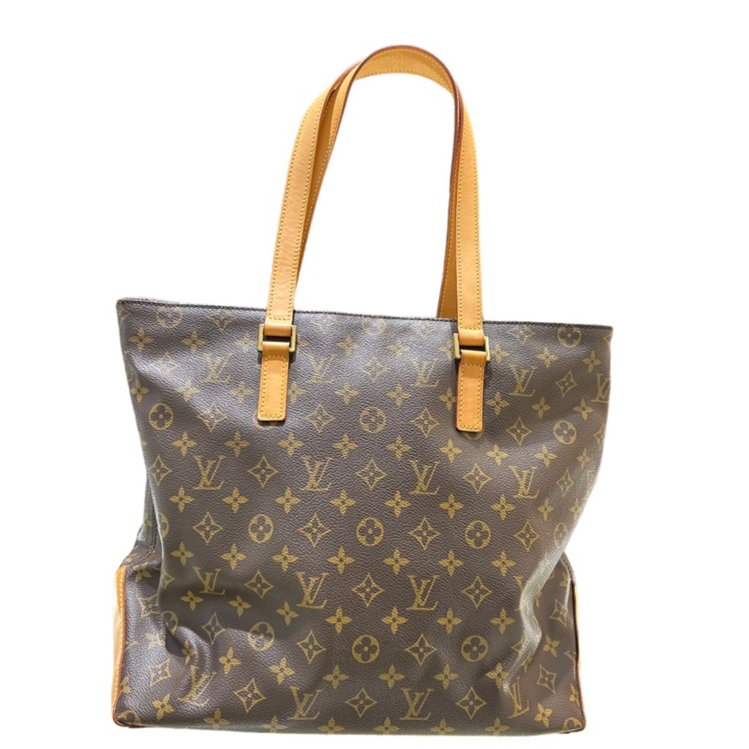 ルイ・ヴィトン LOUIS VUITTON カバ・メゾ M51151 ブラウン モノグラム レディース トートバッグファスナー内側