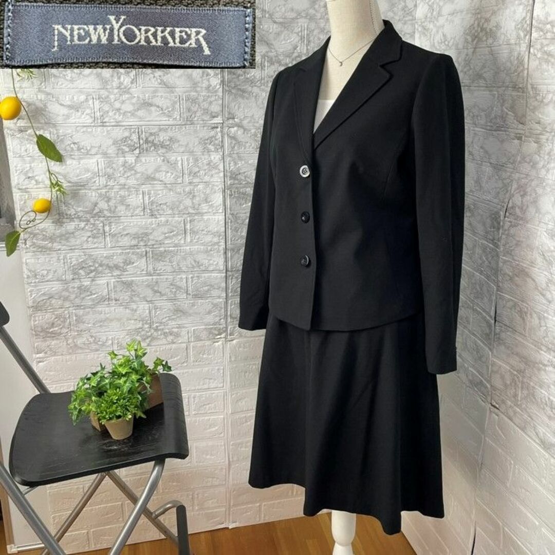 【大きいサイズ】ニューヨーカー セットアップ 15 黒 ジャケット スカート | フリマアプリ ラクマ