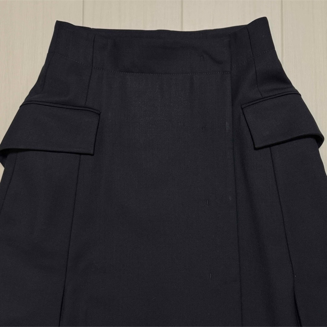 ebure - 美品 ebure フォルテツイル フラップ ポケットスカート