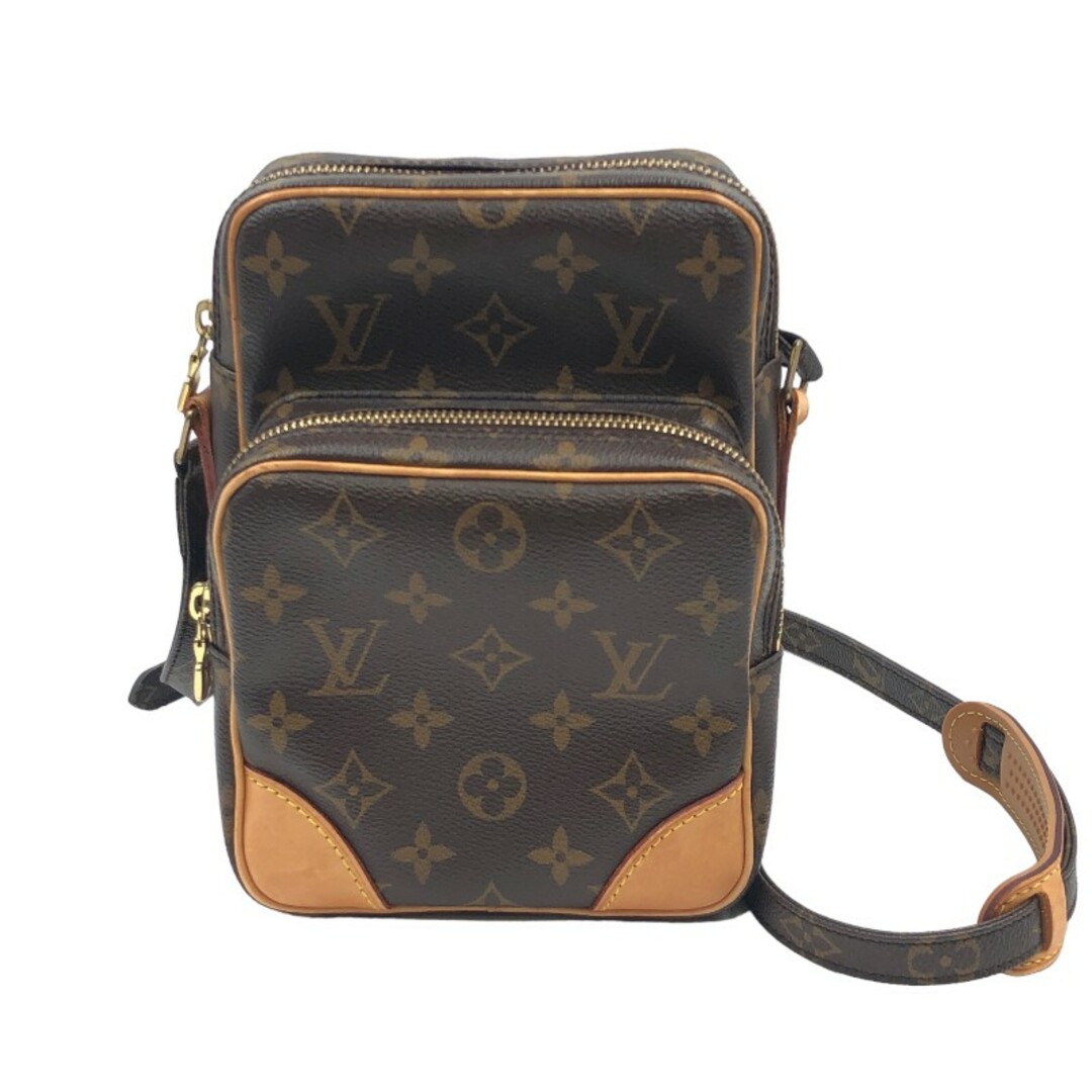 ファスナーポケットx1内側ルイ・ヴィトン LOUIS VUITTON アマゾン M45236 ブラウン モノグラムキャンバス レディース ショルダーバッグ