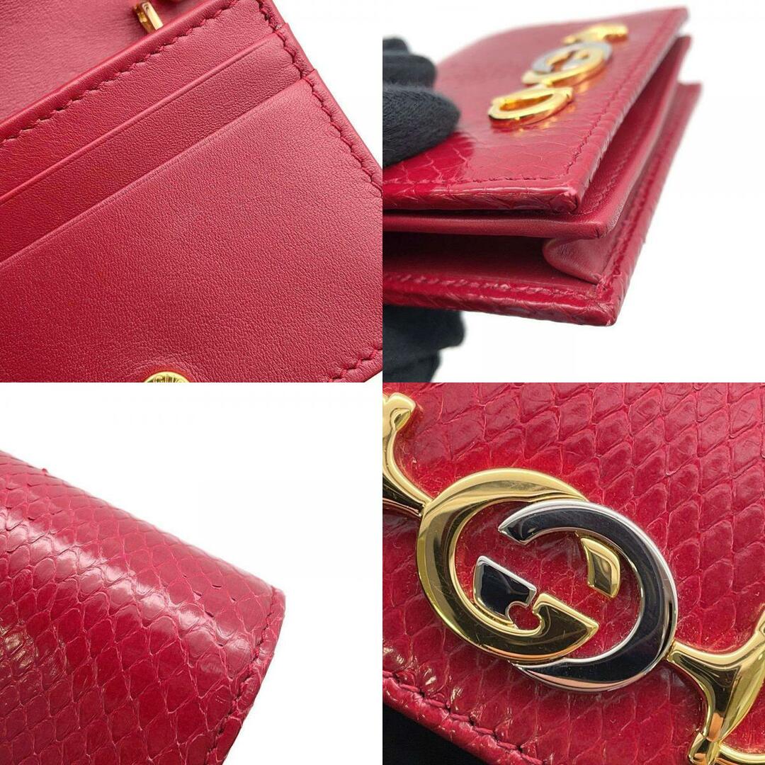 Gucci - グッチ チェーンウォレット ズゥミ パイソン ホースビット