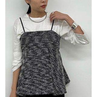 Loungedress☆新品未使用タグ付き　ラッフルビスチェ　ブラック