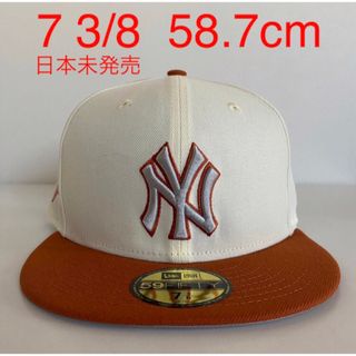 ニューエラー(NEW ERA)のツバ裏グレー New Era Cap 3/8 ヤンキース ニューエラ キャップ(キャップ)