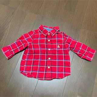 ベビーギャップ(babyGAP)のベビーGAP  長袖ネルシャツ70cm(シャツ/カットソー)