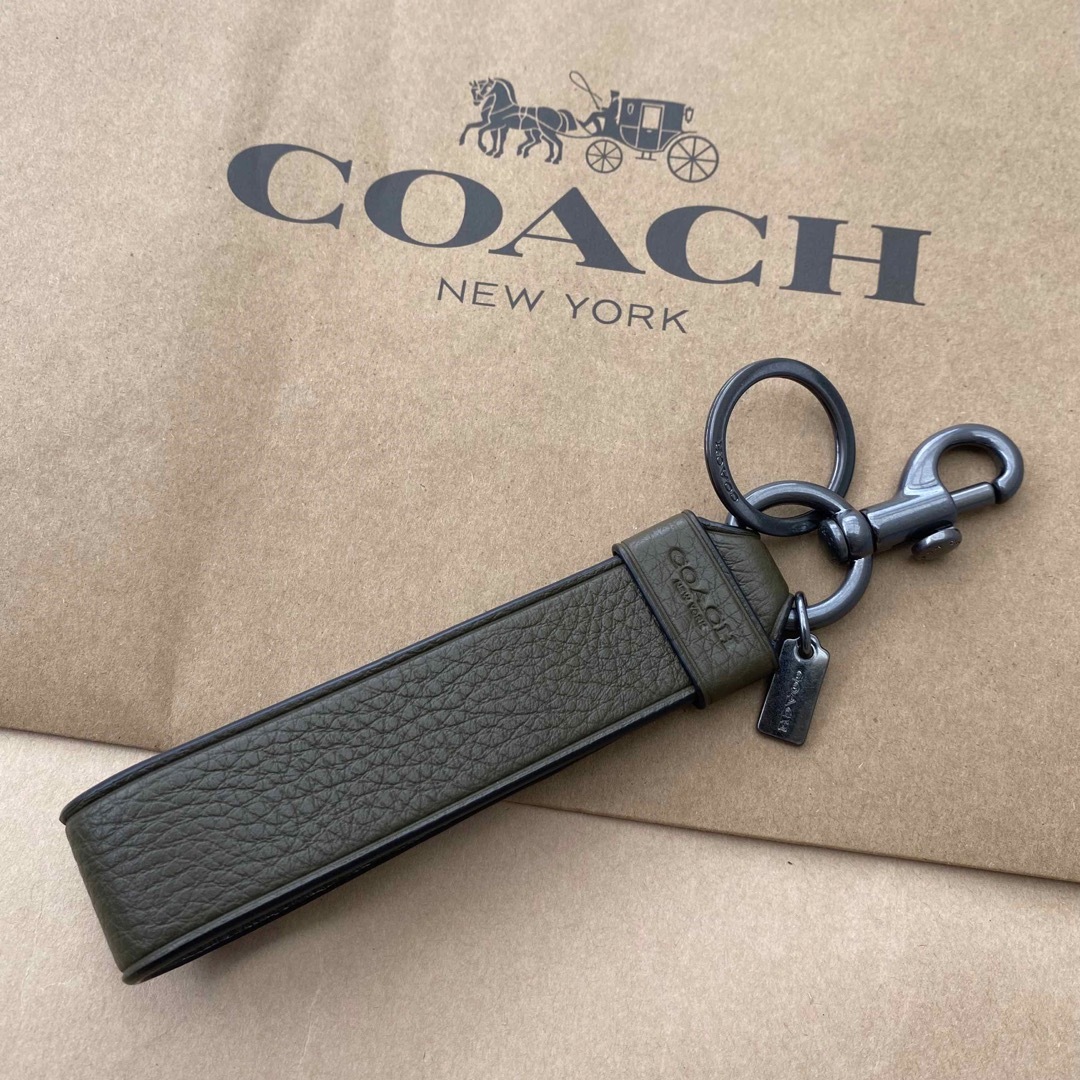 COACH - キーケース キーホルダー キーリング グリーンの通販 by もち