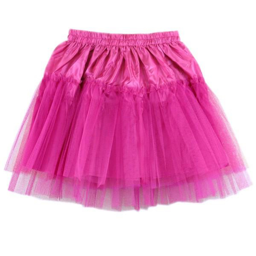 1枚　パニエ サテン裏地付き ハード チュール スカート　コスプレ レディースのスカート(ミニスカート)の商品写真