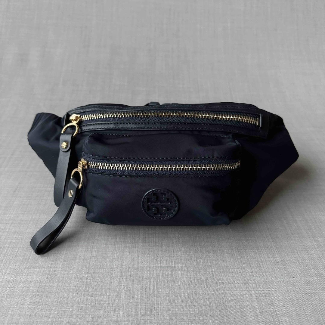 極美品 TORY BURCH アウトレット ウエストバッグ ネイビー