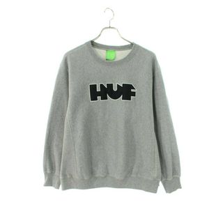 新品⭐️　HUF　ハフ　袖プリントトレーナー　GY M