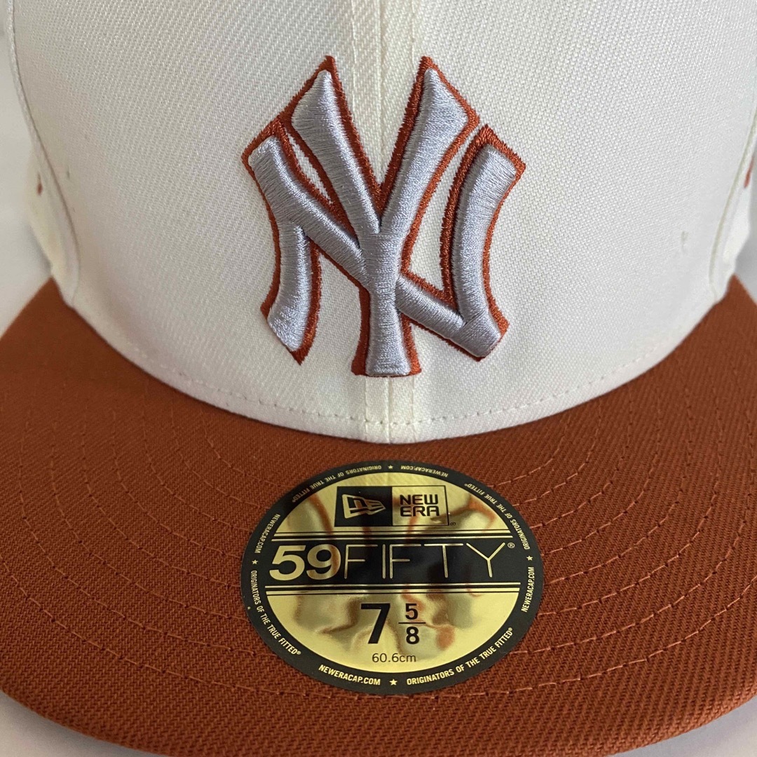 ツバ裏グレー New Era Cap 5/8 ヤンキース ニューエラ キャップ帽子