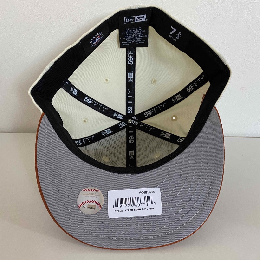 メンズツバ裏グレー New Era 5/8 Cap ヤンキース ニューエラ キャップ