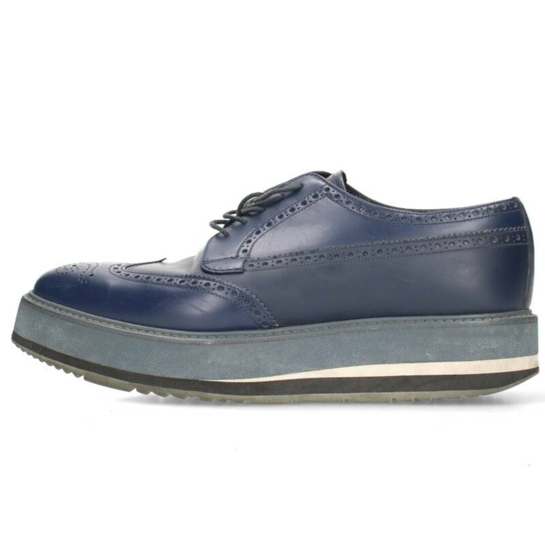 PRADA - プラダ 2EG015 ウィングチップレザーレースアップシューズ