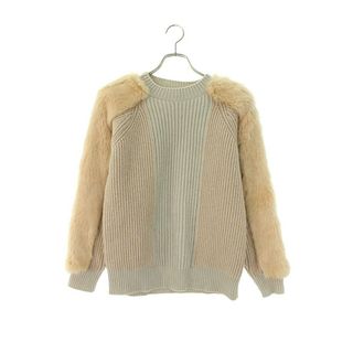 ステラマッカートニー(Stella McCartney)のステラマッカートニー  439588 S1734 FUR FREE FUR 袖ファー切り替えニット レディース 36(ニット/セーター)