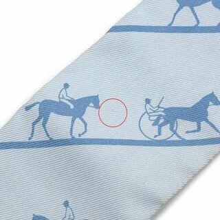 エルメス　ツイリー　馬　水色　スカーフ水色系✅素材