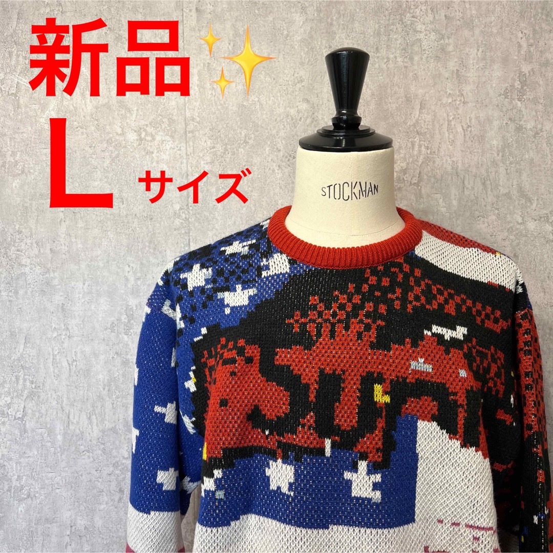 L状態【新品未使用】Supreme Digital Flag Sweater