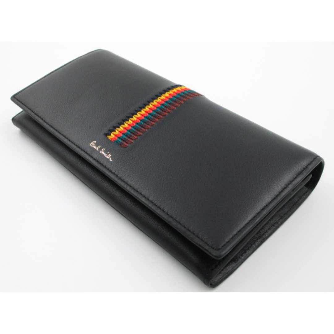 Paul Smith(ポールスミス)の☆贈り物に☆新品☆箱付 ポールスミス 人気マルチ かぶせ 長財布 ブラック☆ メンズのファッション小物(長財布)の商品写真