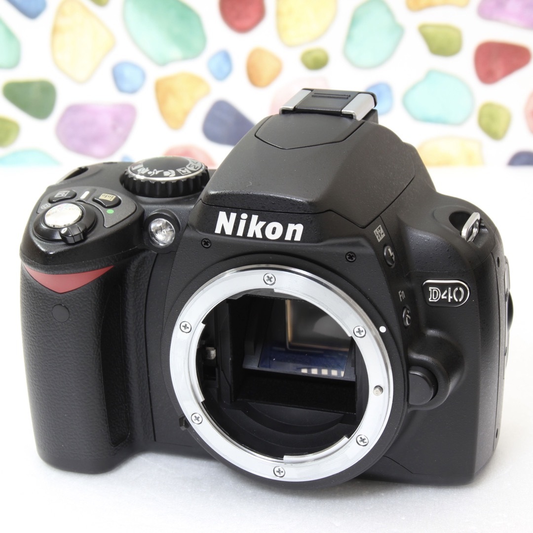 美品　デジタル一眼レフ　カメラ　Nikon  D40  wi-fi SD変更可