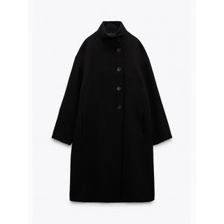 ZARA ウールブレンド ハイネックコート