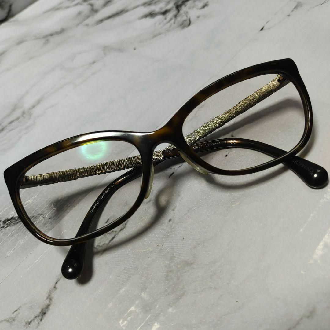 CHANEL(シャネル)の1967超美品　シャネル　メガネ　眼鏡　度強　3305　ココマーク　べっこう柄 レディースのファッション小物(サングラス/メガネ)の商品写真