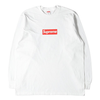 Supreme シュプリーム Tシャツ サイズ:L 20AW ボックスロゴ ロングスリーブ Tシャツ Box Logo L/S Tee ホワイト 白  トップス カットソー 長袖 クルーネック【メンズ】【中古】
