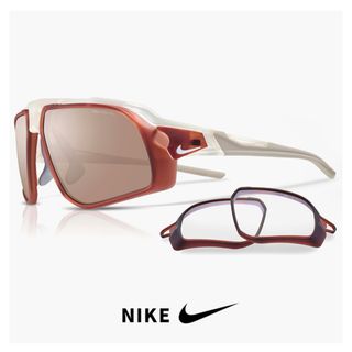 ナイキ(NIKE)の【新品】 ナイキ サングラス fv2389 100 [ スペアレンズ 付き ] FLYFREE E NIKE フライフリー スポーツサングラス メンズ ランニング マラソン ウォーキング 自転車 バイク 登山 ドライブ 運転用 に 人気 おすすめ uvカット クリア フレーム ロードティント ミラーレンズ(サングラス/メガネ)