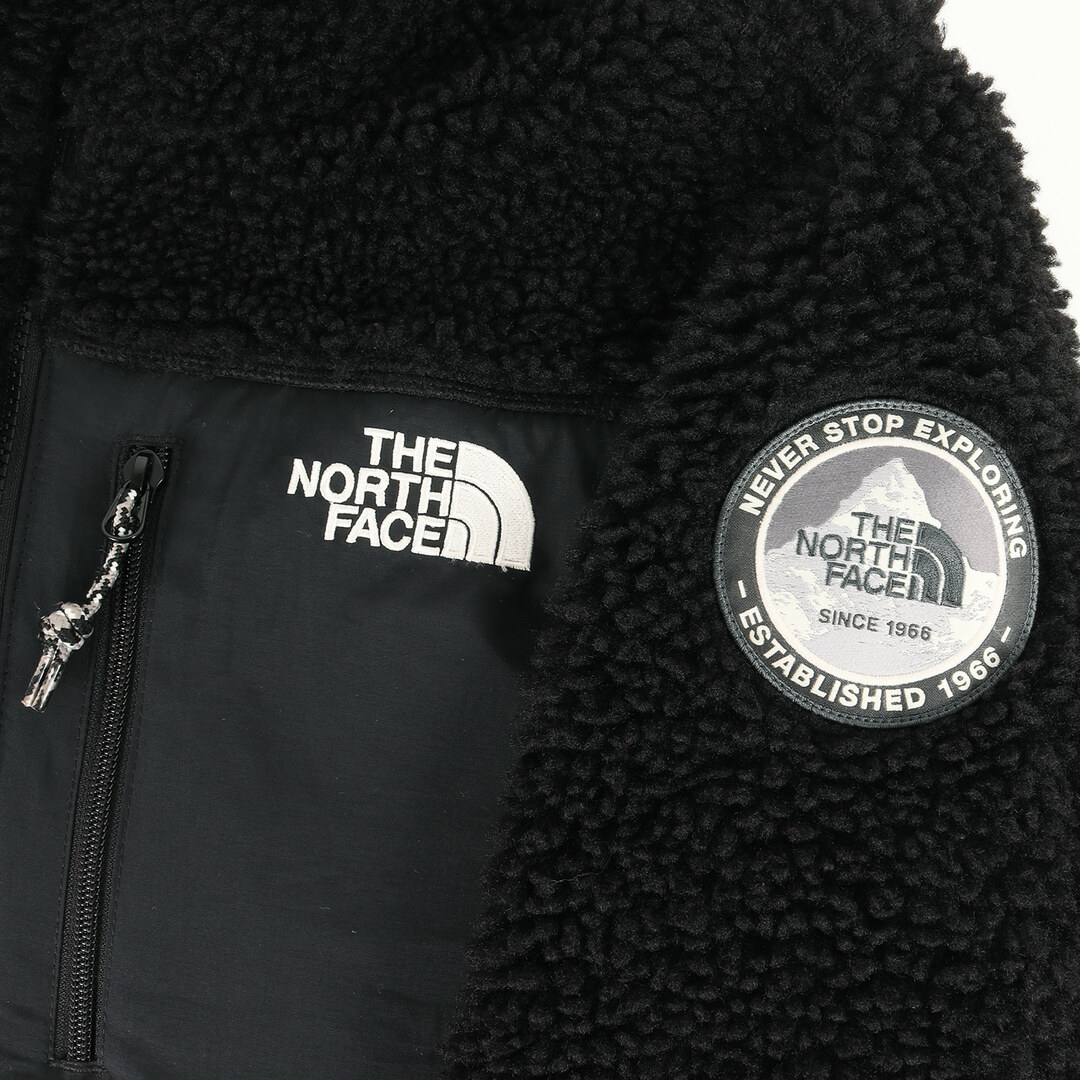 THE NORTH FACE ノースフェイス ジャケット サイズ:S 海外限定 プレイ グリーン フリース ボア ジャケット PLAY GREEN  FLEECE JACKET ブラック 黒 アウター ブルゾン 【メンズ】【中古】【美品】