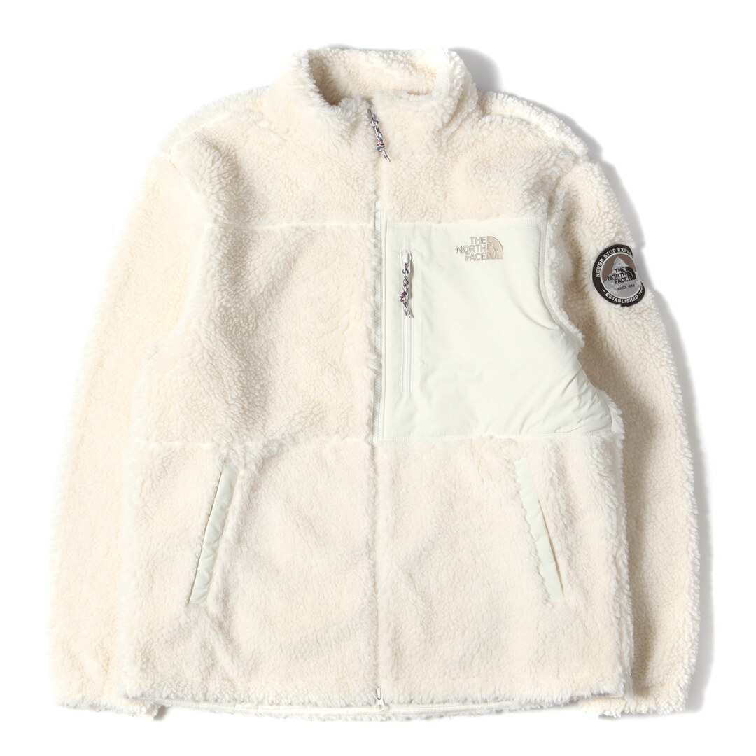 THE NORTH FACE ノースフェイス ジャケット サイズ:2XL 海外限定 プレイ グリーン フリースボア ジャケット PLAY GREEN FLEECE JACKET オフホワイト 白 アウター ブルゾン【メンズ】【美品】