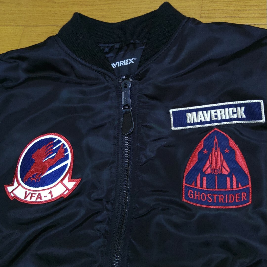 AVIREX   アヴィレックス MA TOPGUN MAVERICKブラック希少2XL