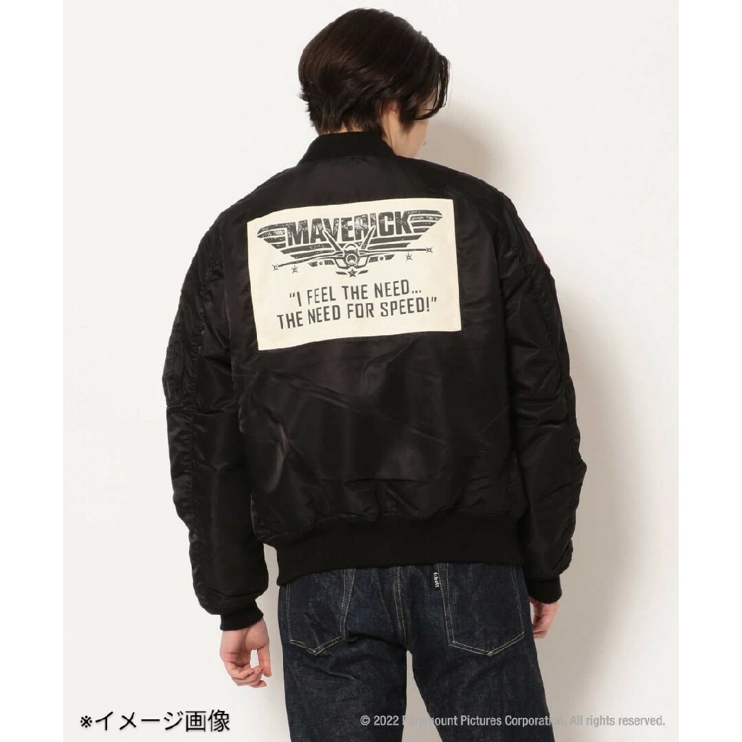 AVIREX(アヴィレックス)のアヴィレックス MA-1 TOPGUN MAVERICK【ブラック★希少2XL】 メンズのジャケット/アウター(フライトジャケット)の商品写真