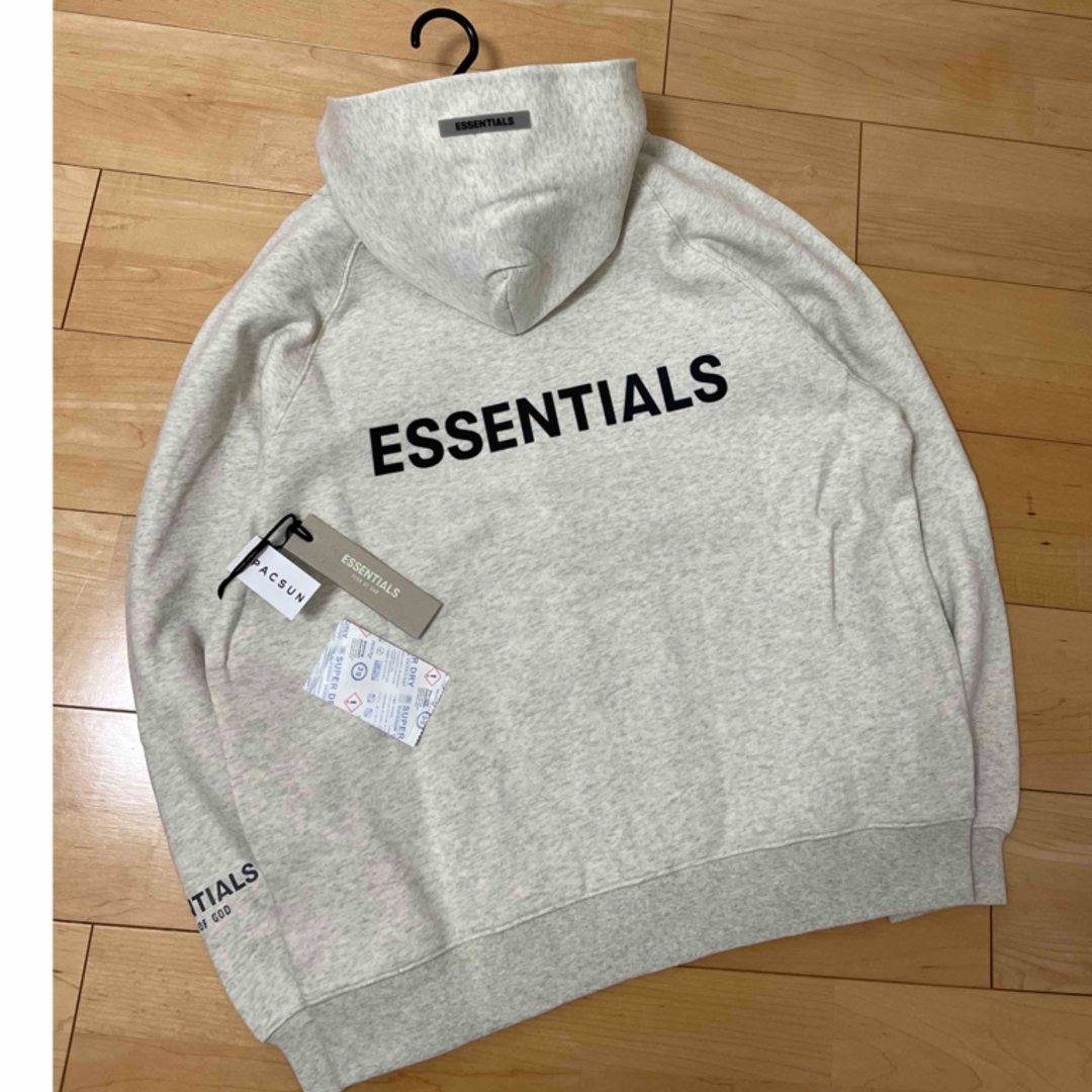 ESSENTIALSエッセンシャルズFULL-ZIP バックロゴ ジップパーカー