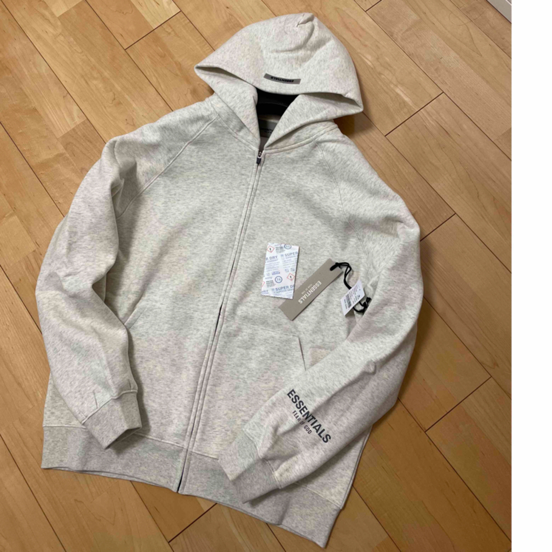 FEAR OF GOD - ESSENTIALSエッセンシャルズFULL-ZIP バックロゴ ジップ