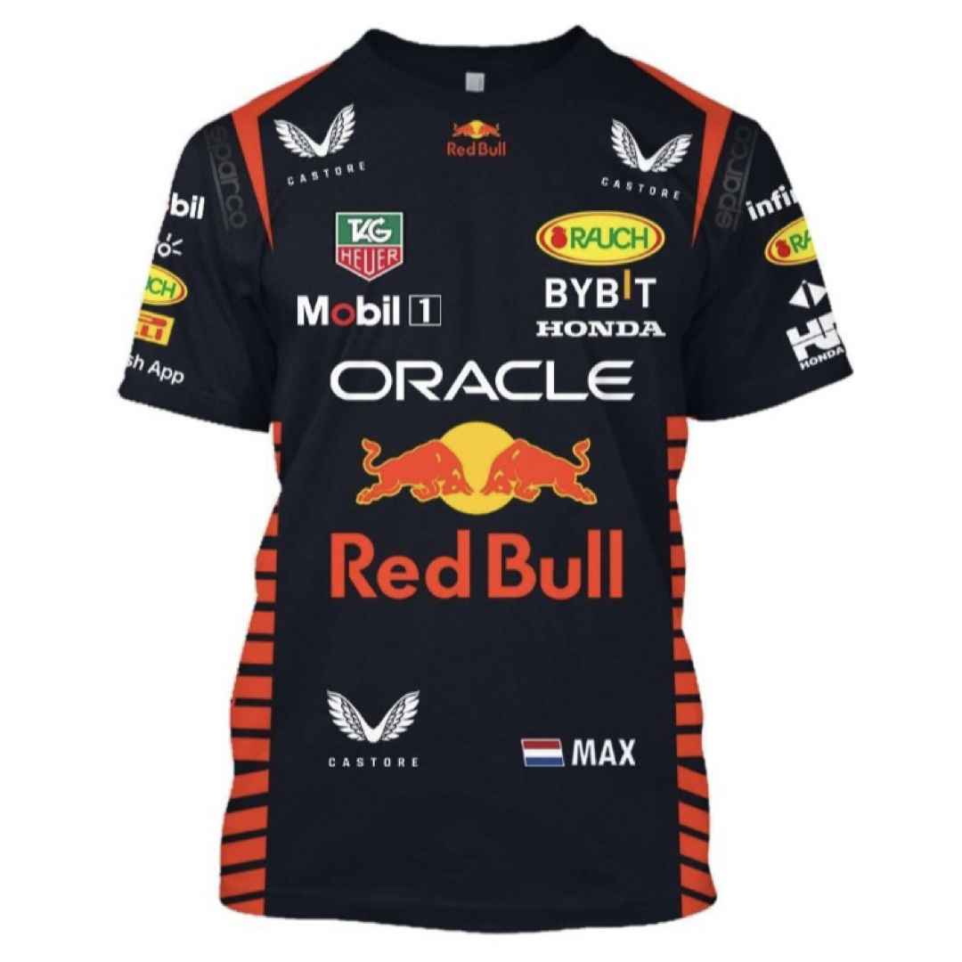 2023 F1 オラクル・レッドブル ユニセックスTシャツ フェルスタッペン M