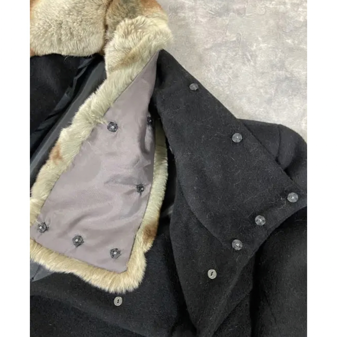 ビアッジョブルー　コート　ロングコート　ウール　ファー　美品　 レディースのジャケット/アウター(ロングコート)の商品写真