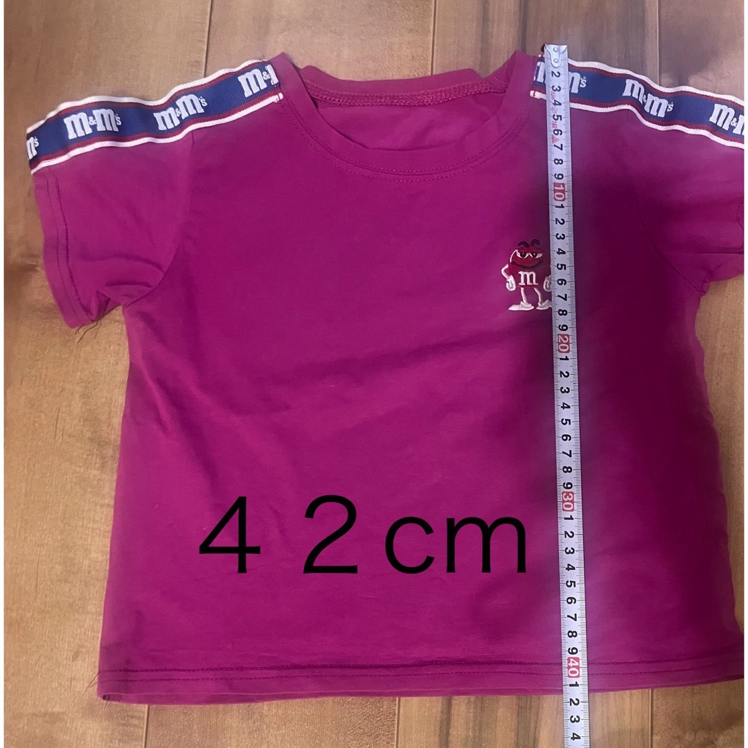 M&M'STシャツ キッズ/ベビー/マタニティのキッズ服女の子用(90cm~)(Tシャツ/カットソー)の商品写真