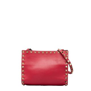 ヴァレンティノ(VALENTINO)のヴァレンチノ ロックスタッズ 斜め掛け ショルダーバッグ レザー レディース Valentino 【1-0119059】(ポーチ)