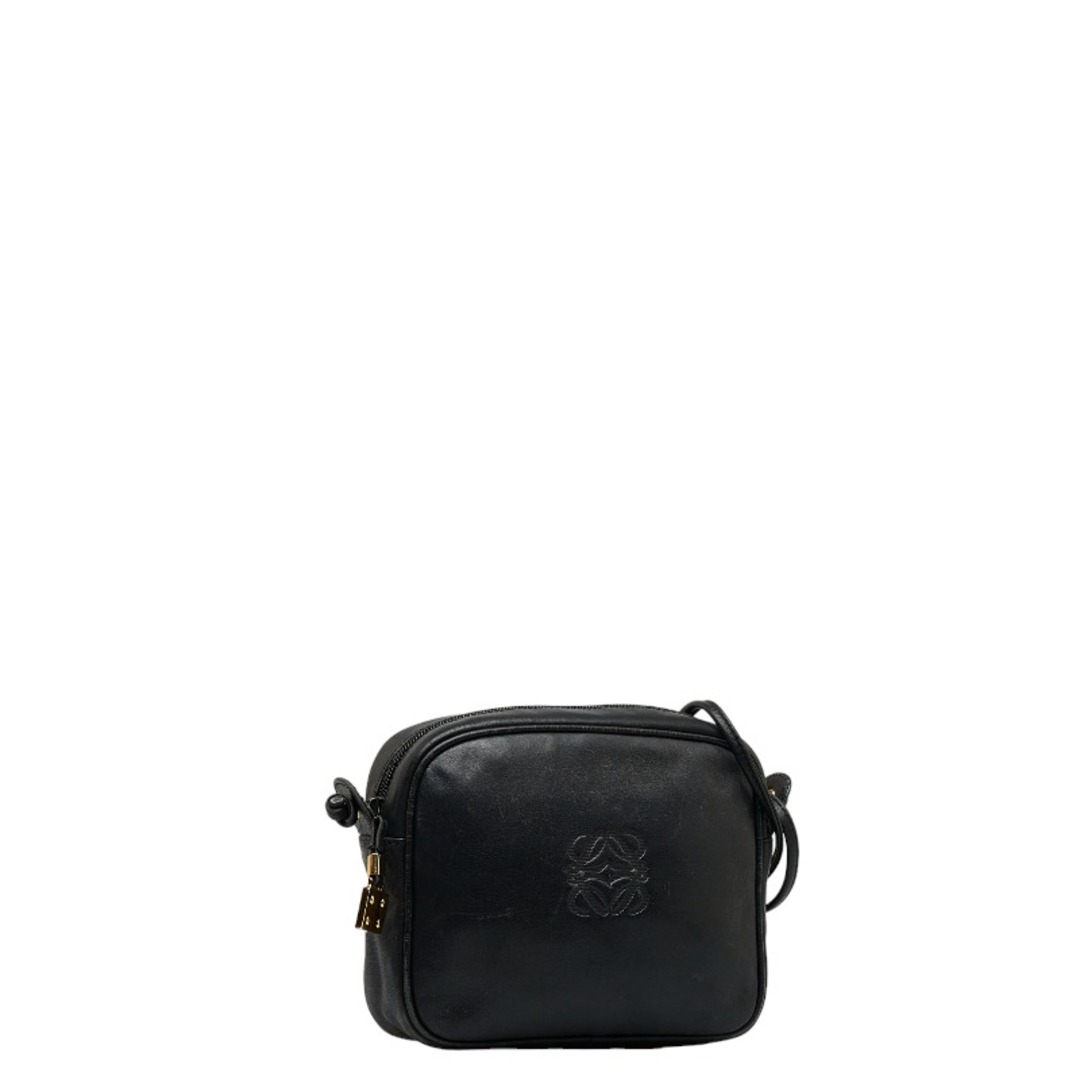 ◇美品◇ LOEWE ロエベ アナグラム ショルダーバッグ レザー 斜め掛け-