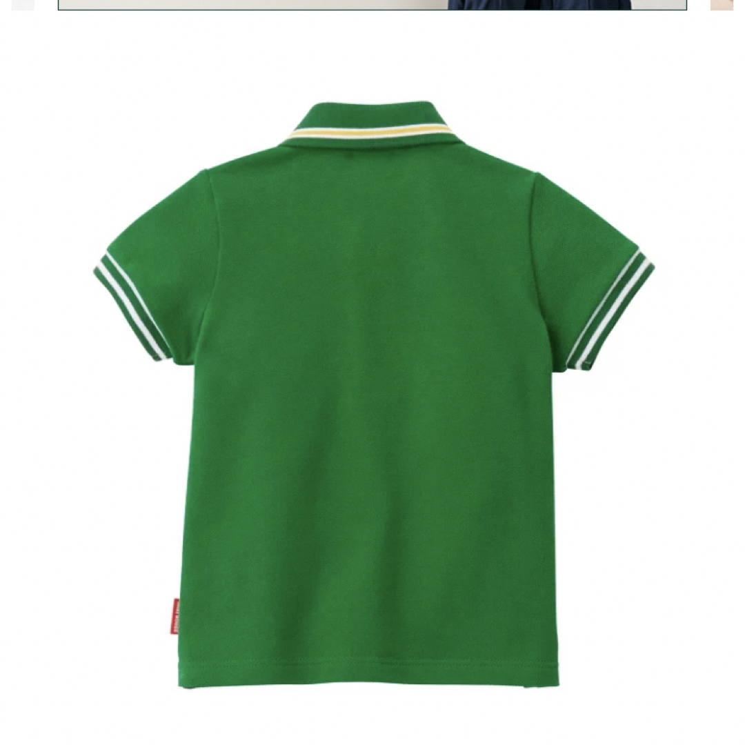 【新品タグ付き】ミキハウス　半袖ポロシャツ　120 グリーン